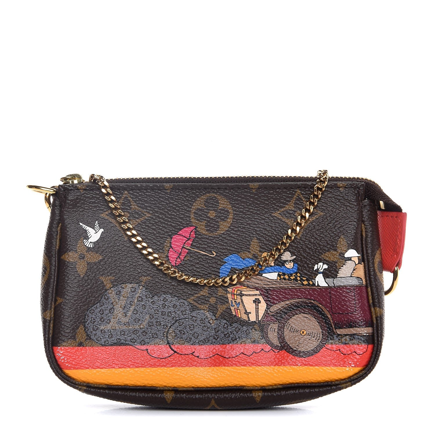 Louis Vuitton Monogram 2015 Christmas Animation Mini Pochette Accessories 1 of 8