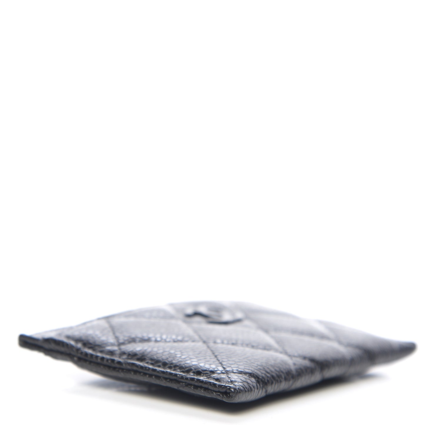 Caviar Quilted Incognito Card Holder Black