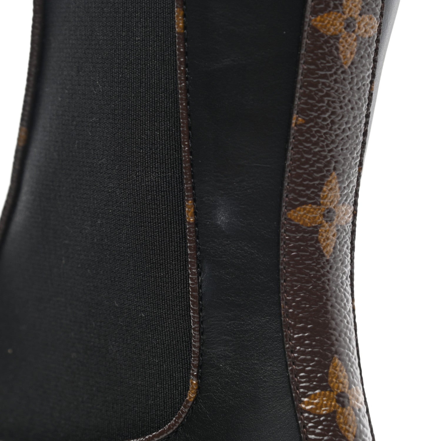 Louis Vuitton Calfskin Monogram Beaubourg Ankle Boots 38 Black 9 of 11