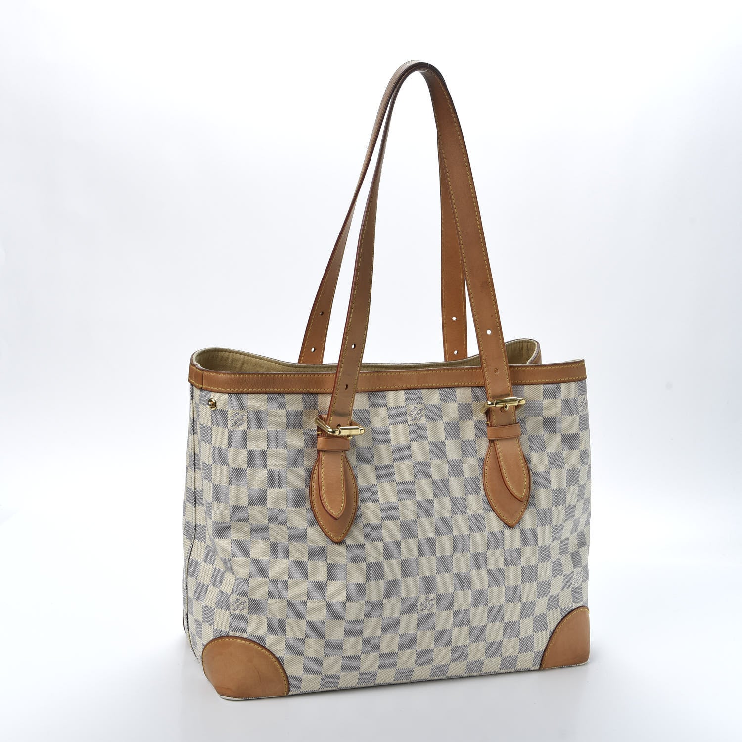 Louis Vuitton Damier Azur Hampstead MM 2 of 9