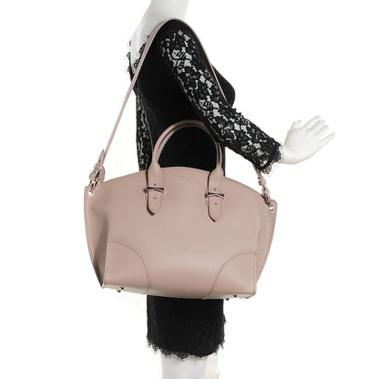 Alexander McQueen Grained Calfskin Legend Satchel Pearl 2 of 8