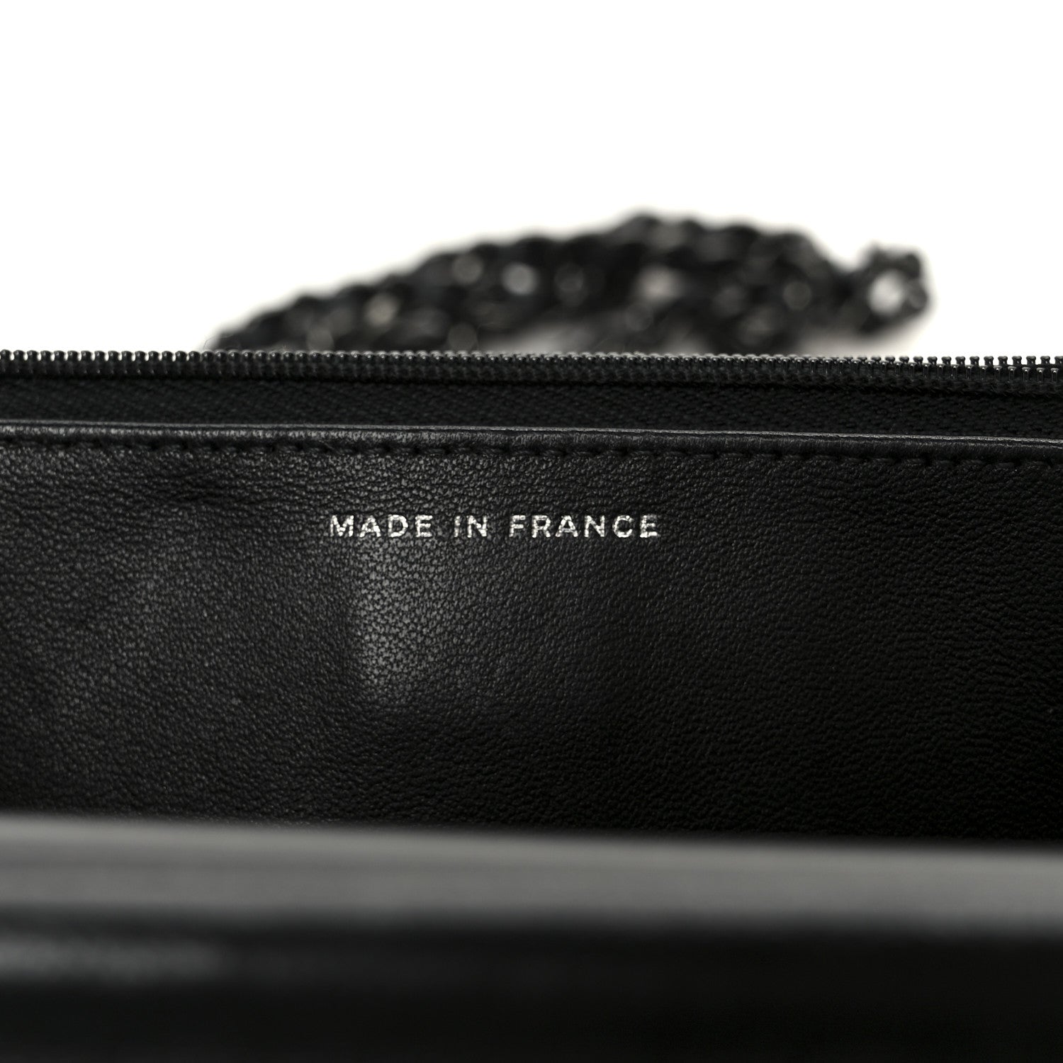 Chanel Lambskin Quilted Wallet On Chain WOC So Black 7 of 12