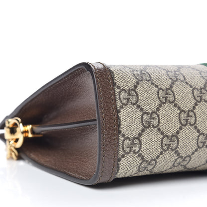 Gucci GG Supreme Monogram Web Small Ophidia Chain Shoulder Bag Brown 5 of 10