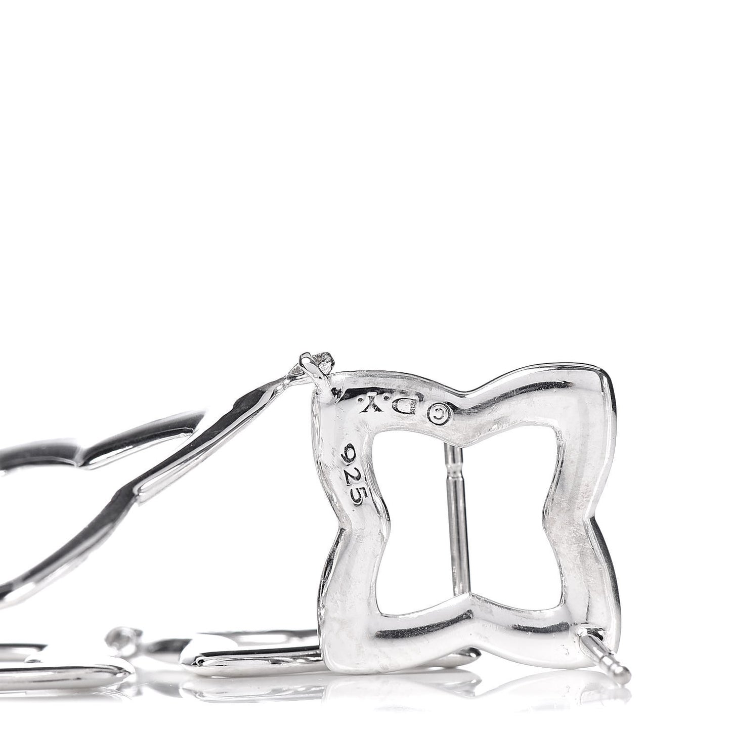 Sterling Silver Quatrefoil Drop Earrings