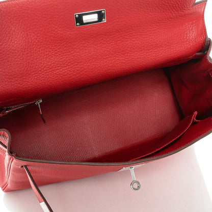 Hermes Taurillon Clemence Kelly Retourne 32 Rouge Casaque 6 of 8