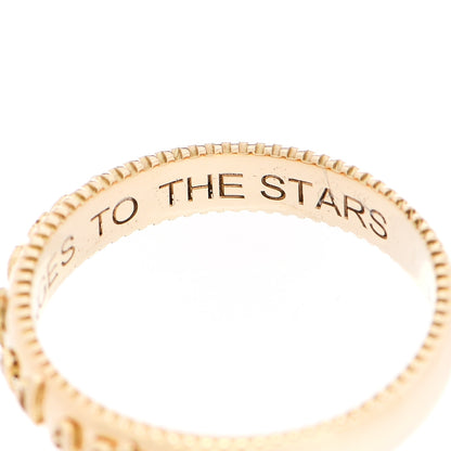 Foundrae 18K Yellow Gold Per Aspera Ad Astra Coin Edge Ring 54 6.75 7 of 8