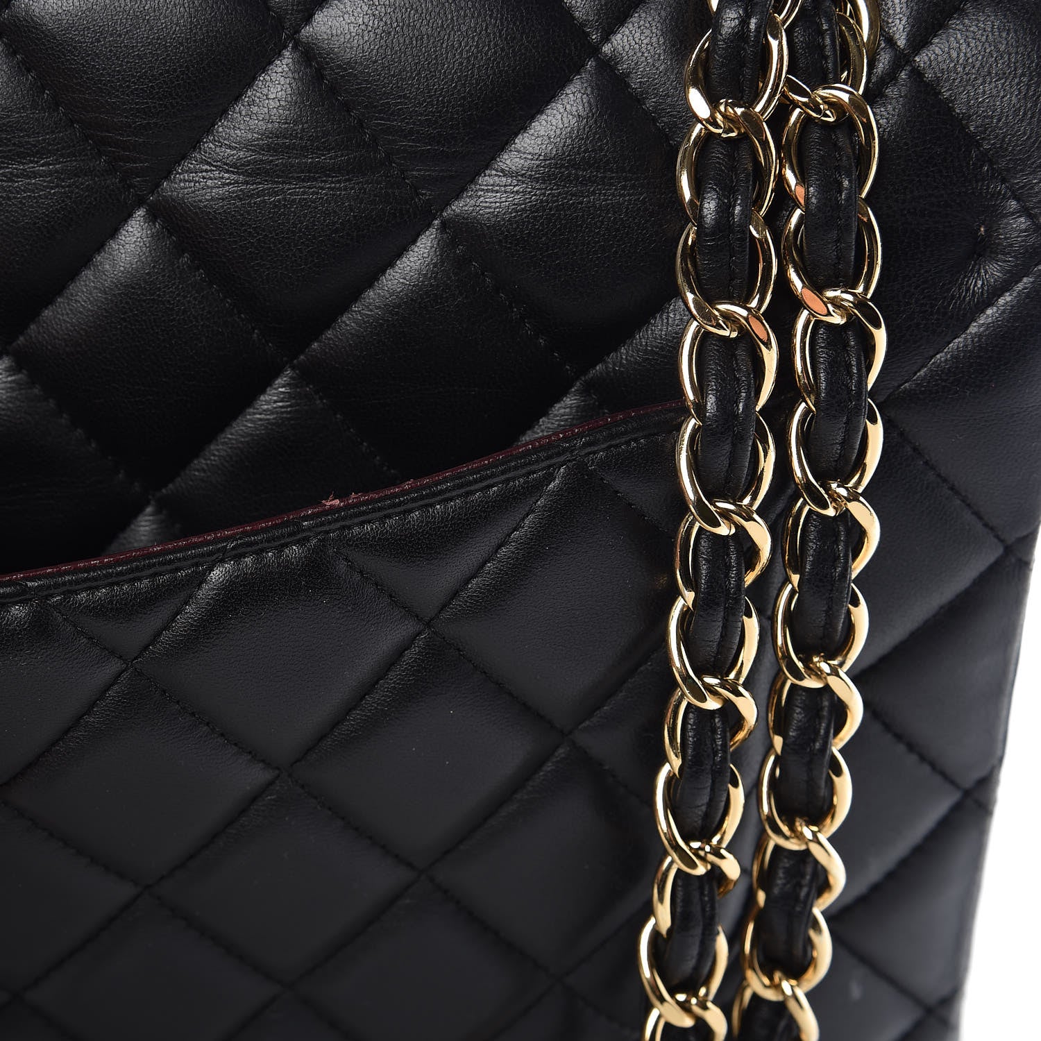 Chanel Lambskin Quilted Maxi Double Flap Black 17 of 19