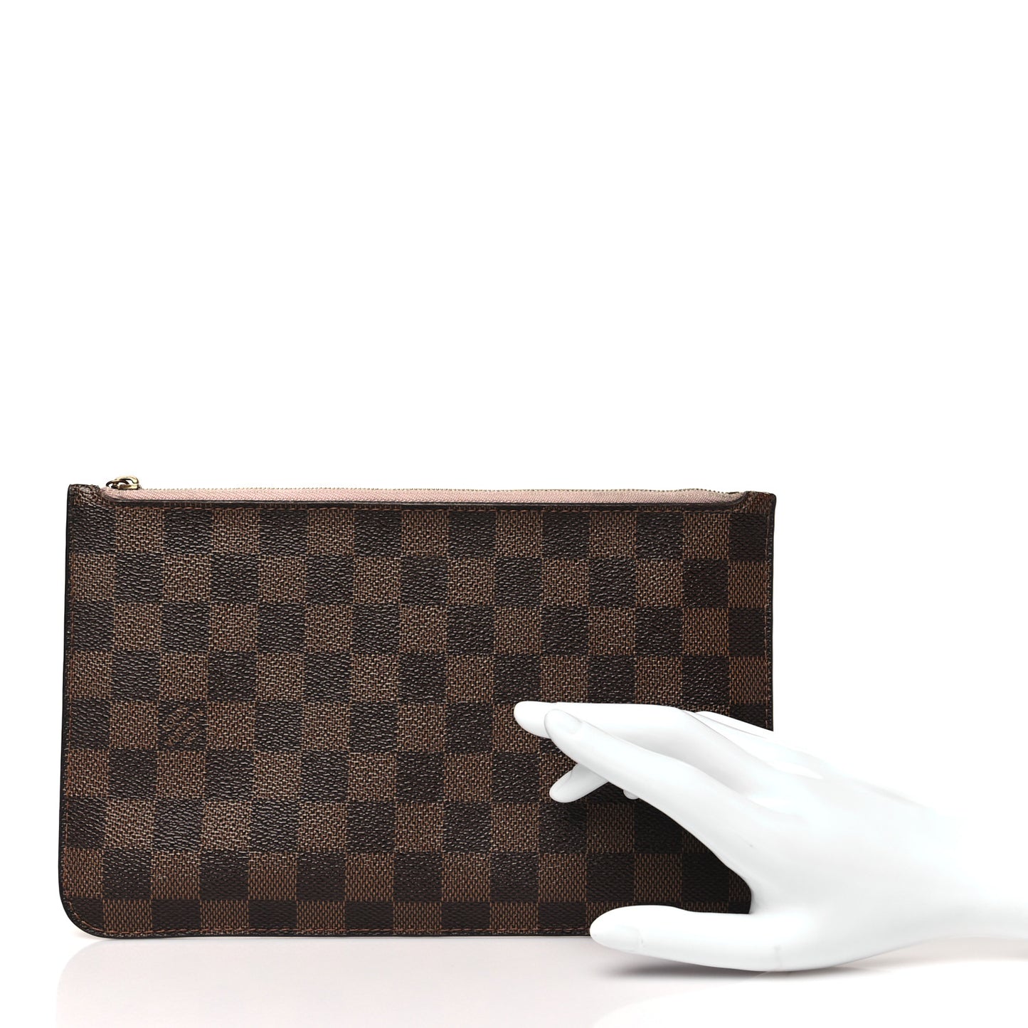 Damier Ebene Neverfull MM GM Pochette Rose Ballerine