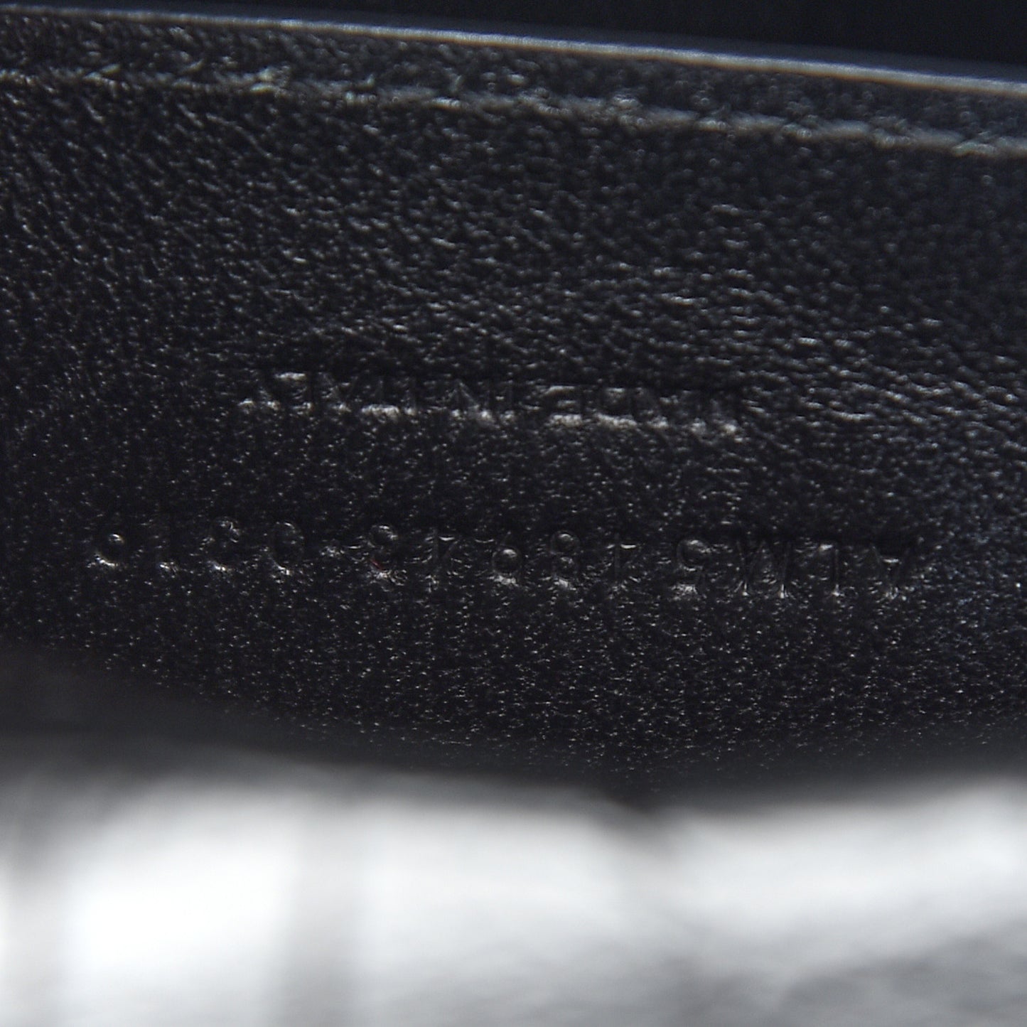 Calfskin Crocodile Embossed Matelasse Monogram Baby Niki Chain Satchel Black