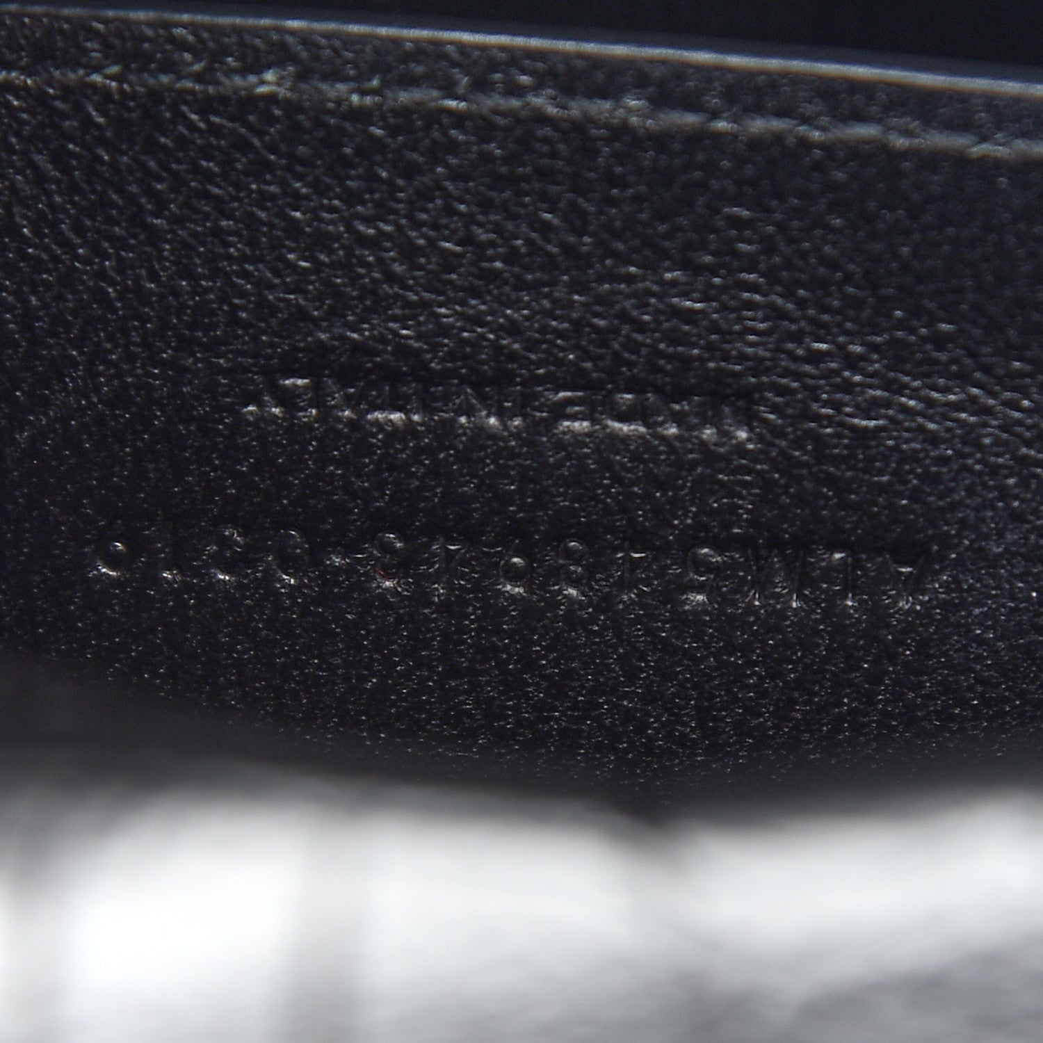 Saint Laurent Calfskin Crocodile Embossed Matelasse Monogram Baby Niki Chain Satchel Black 7 of 9
