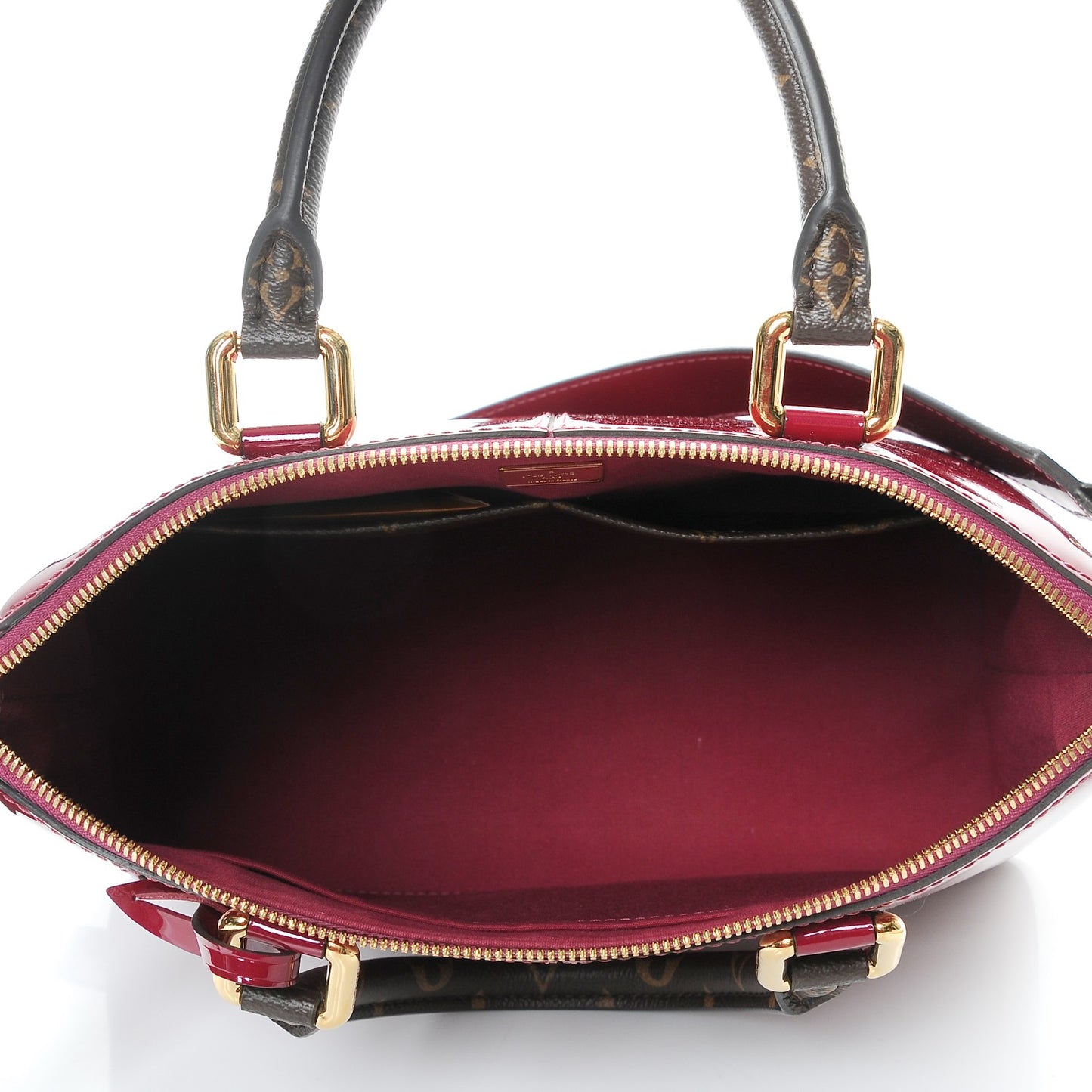 Patent Calfskin Miroir Tote Magenta