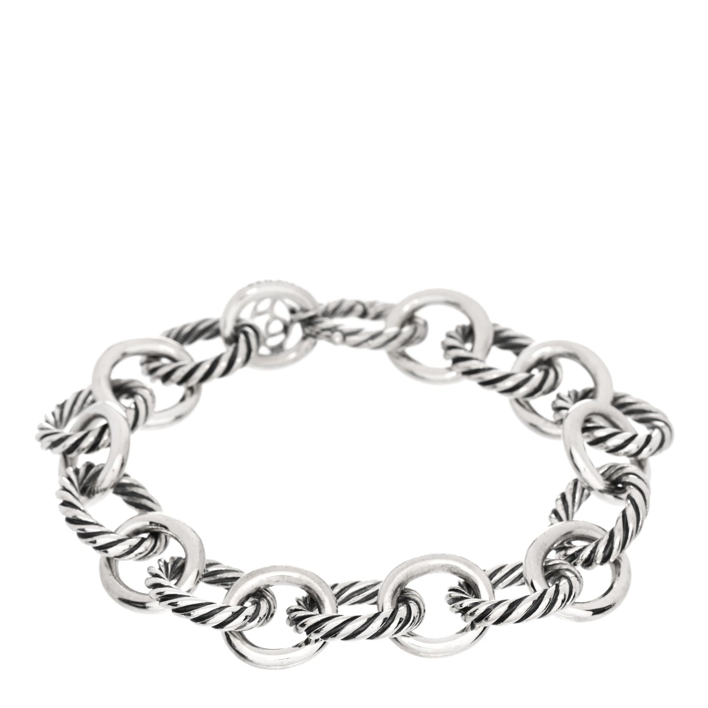 Sterling Silver 12mm Large Oval Link Bracelet
