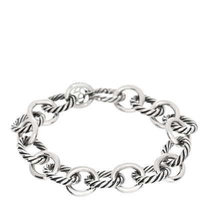 David Yurman Sterling Silver 12mm Large Oval Link Bracelet 1 of 3