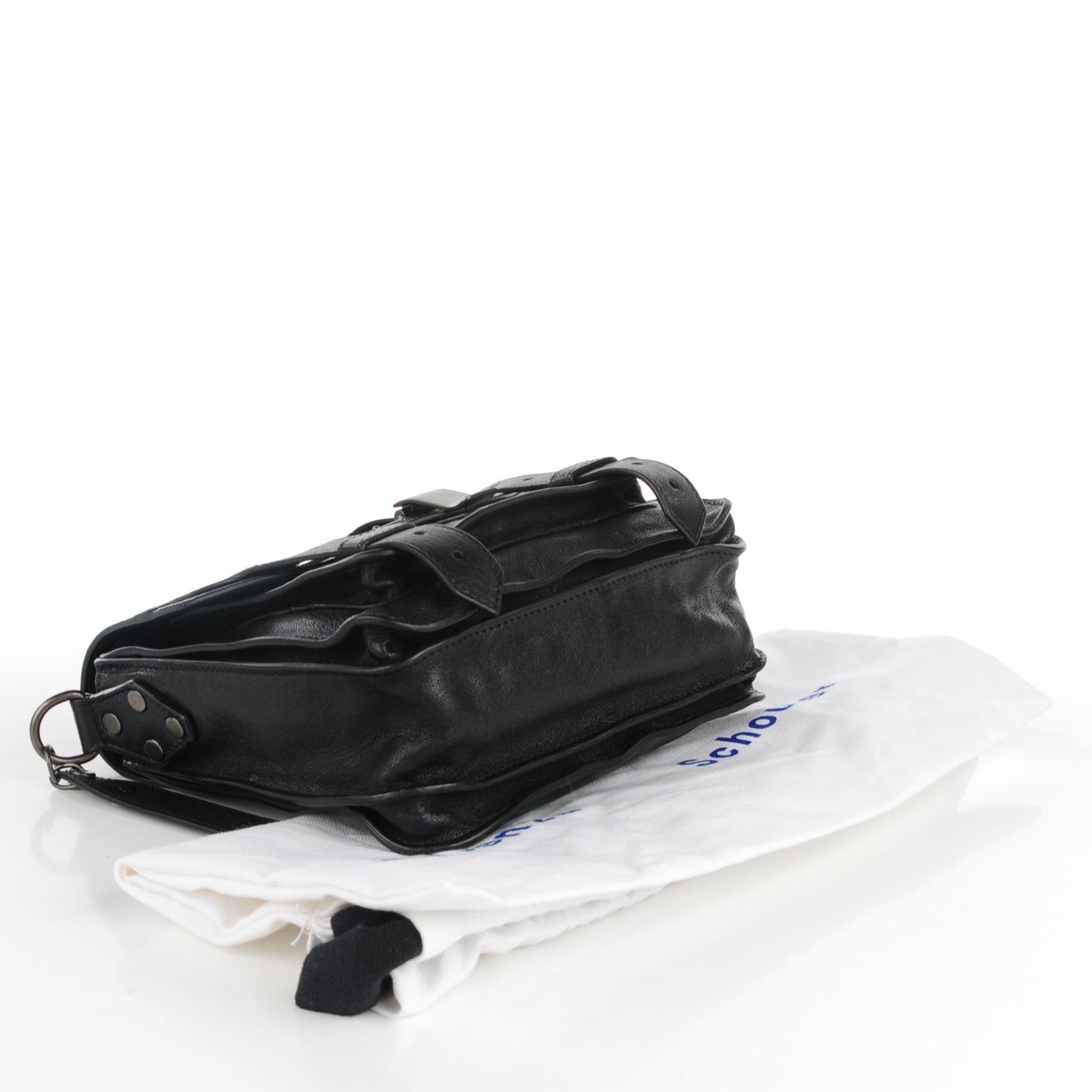 Proenza Schouler Lambskin PS1 Pouch Messenger Black 5 of 10