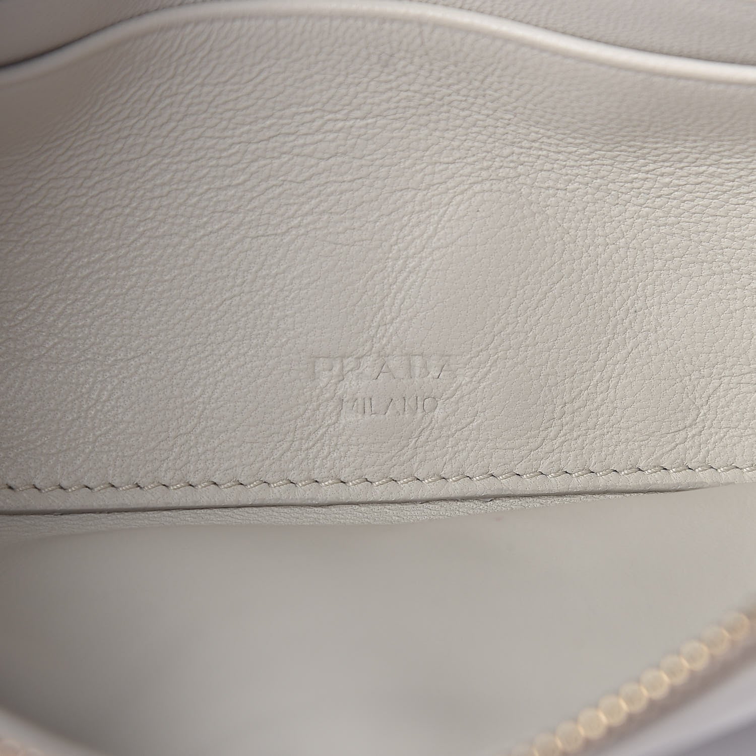 Prada Glace Calfskin Fold Over Clutch Black 7 of 9