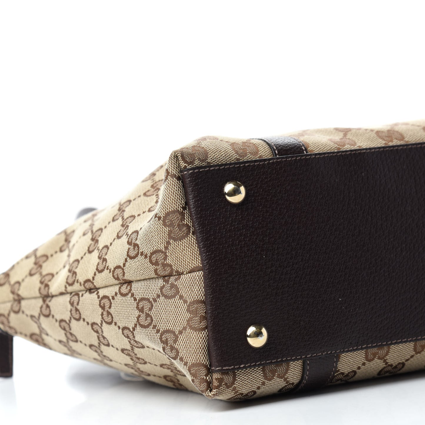 Monogram Medium Abbey Tote Dark Brown