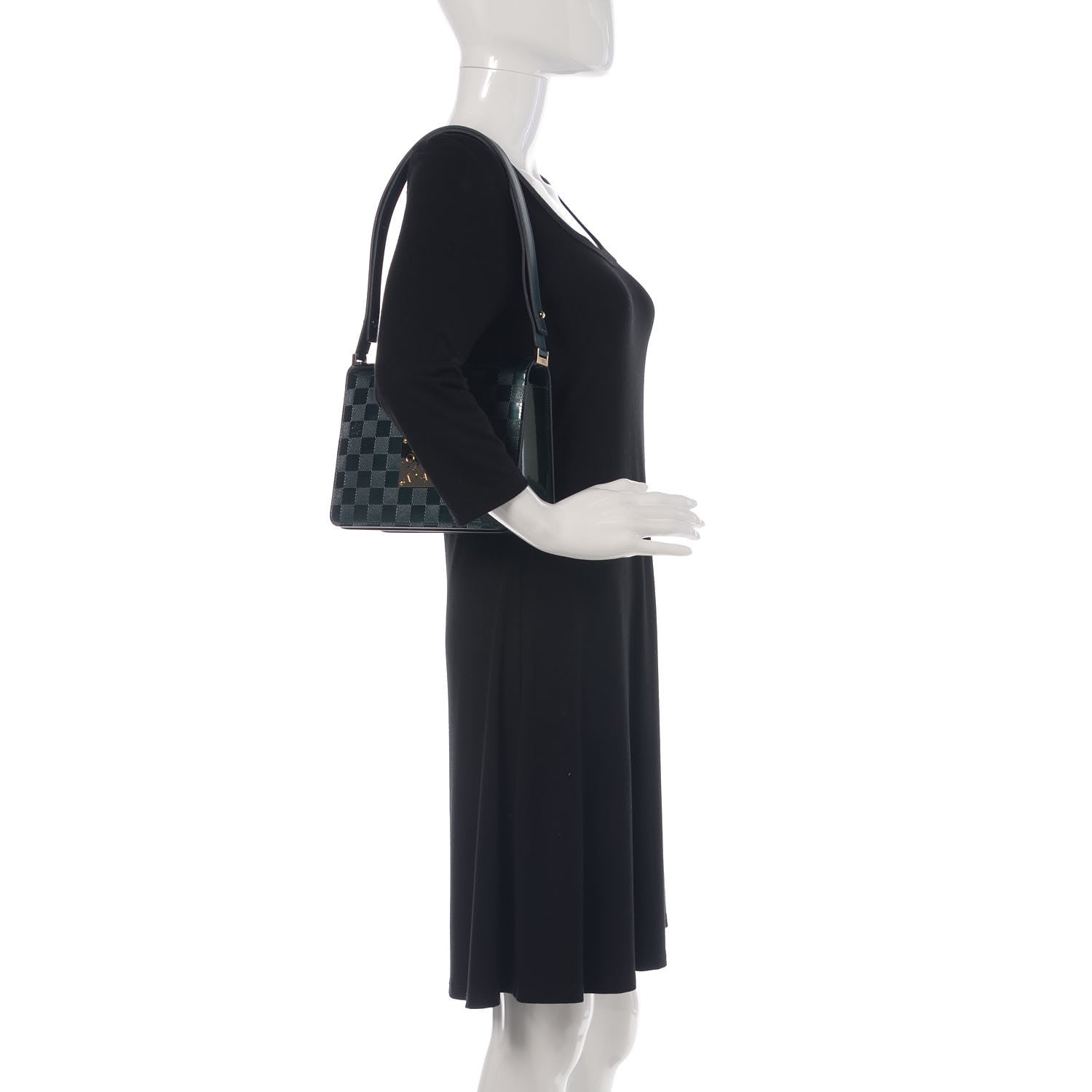Louis Vuitton Damier Vernis Cabaret Bag Blue 2 of 10