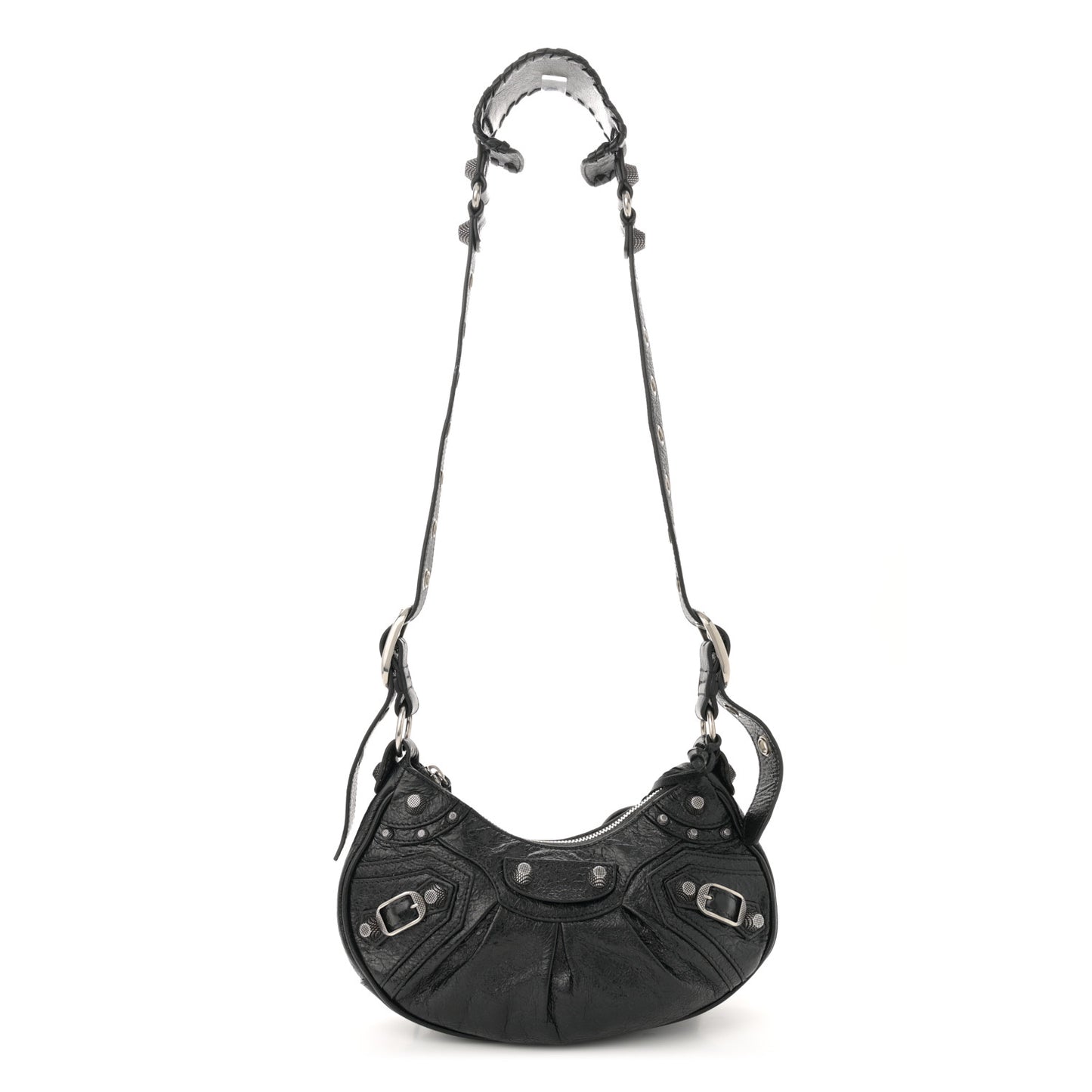 Agneau Arena Le Cagole Shoulder Bag XS Black