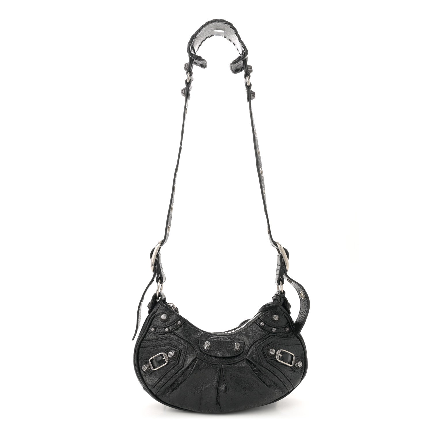 Balenciaga Agneau Arena Le Cagole Shoulder Bag XS Black 1 of 13