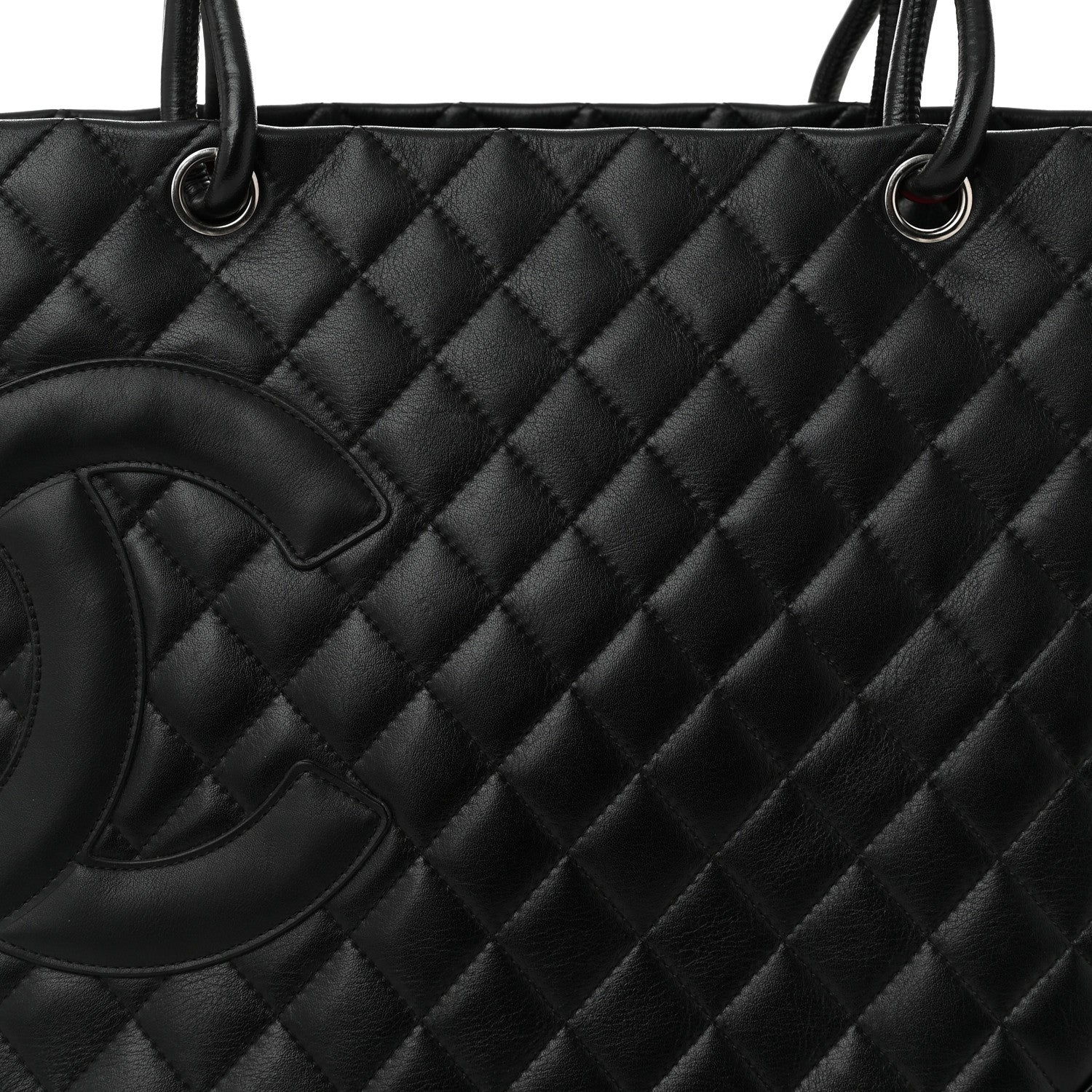 Chanel Calfskin Quilted Large Cambon Tote Black 8 of 10