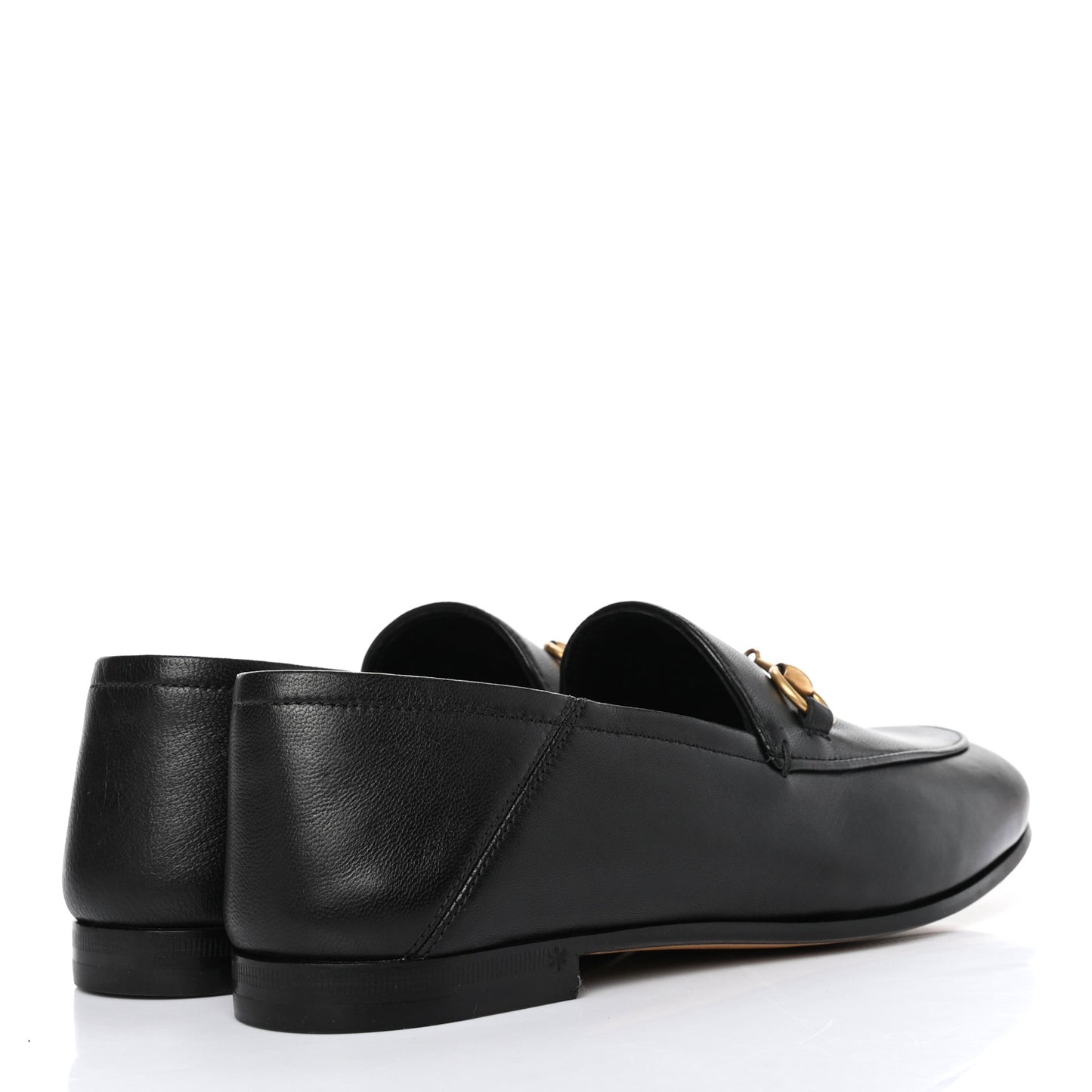 Lambskin Womens Brixton Horsebit Loafers 35.5 Black