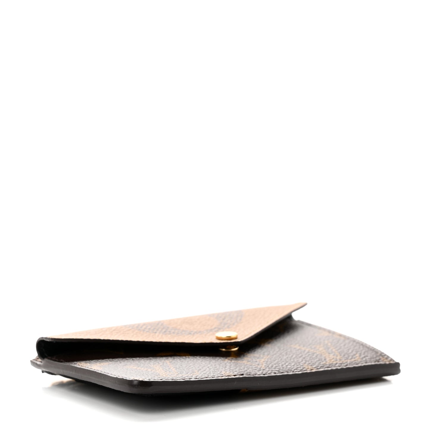 Reverse Monogram Recto Verso Card Holder Brown