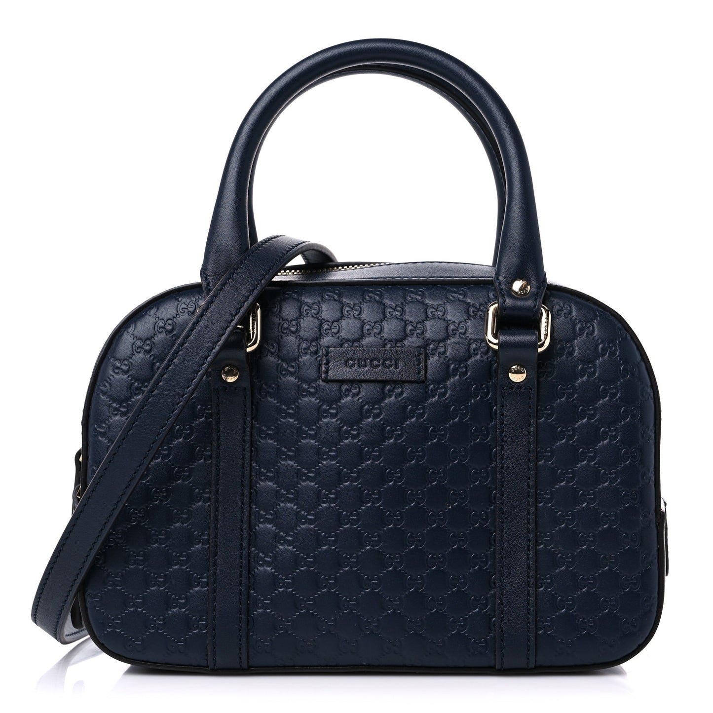 Soft Microguccissima Small Crossbody Bag Blue
