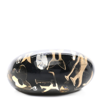 Louis Vuitton Resin Swarovski Crystal Inclusion Ring M Black 1 of 5