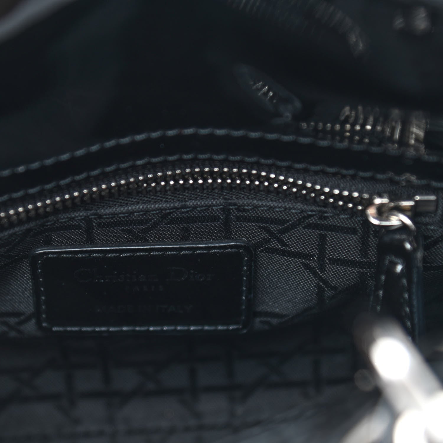 Christian Dior Patent Cannage Mini Lady Dior Black 6 of 9