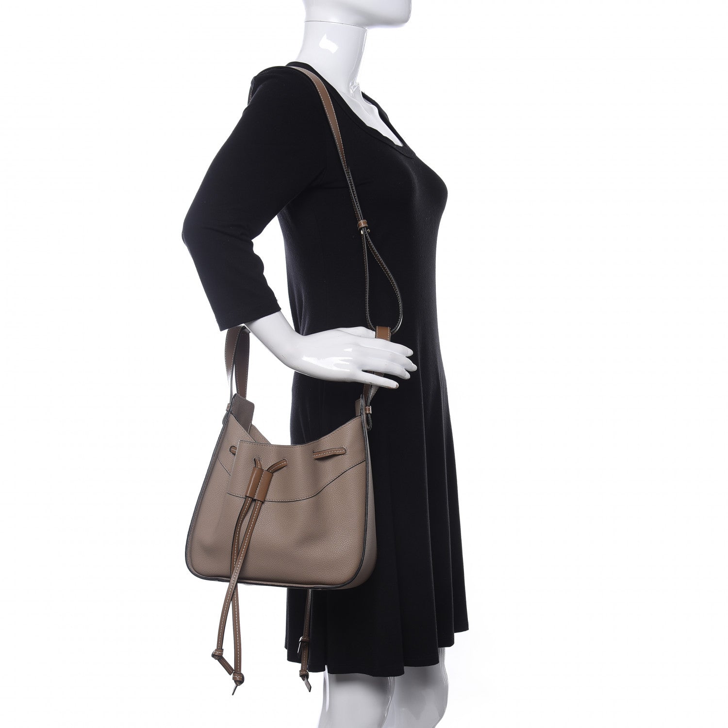 Loewe Calfskin Mini Hammock Shoulder Bag Sand Mink 2 of 9