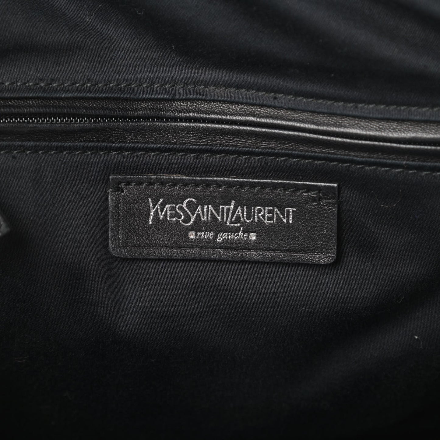 Textured Patent Medium Easy Y Bag Black