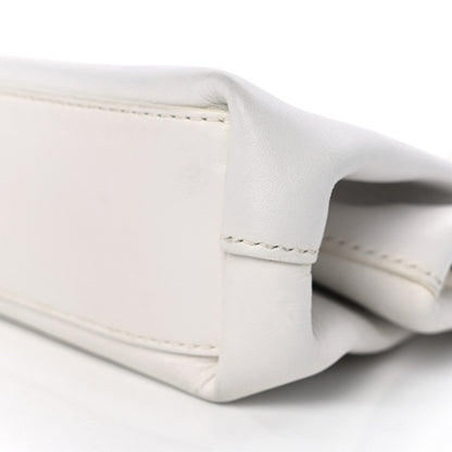 Bottega Veneta Calfskin Small The Point Triangle Bag Chalk 9 of 10