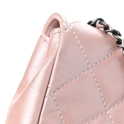 Chanel Glazed Calfskin Quilted Mini Coco Pleats Flap Pink 10 of 10