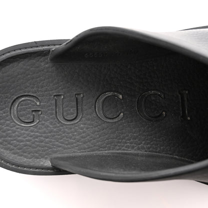 Gucci Rubber GG Monogram Mens Sandals 11 Black 7 of 12