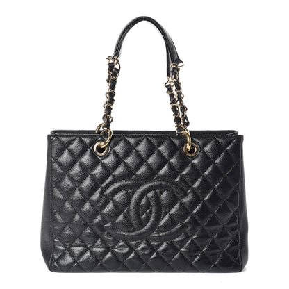 Chanel Caviar Quilted Grand Shopping Tote GST Black 1 of 10