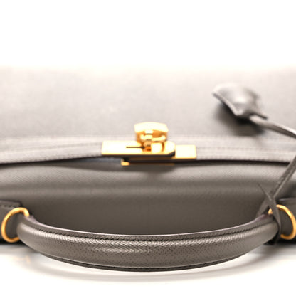 Hermes Epsom Horseshoe Kelly Sellier 32 Etain 14 of 38