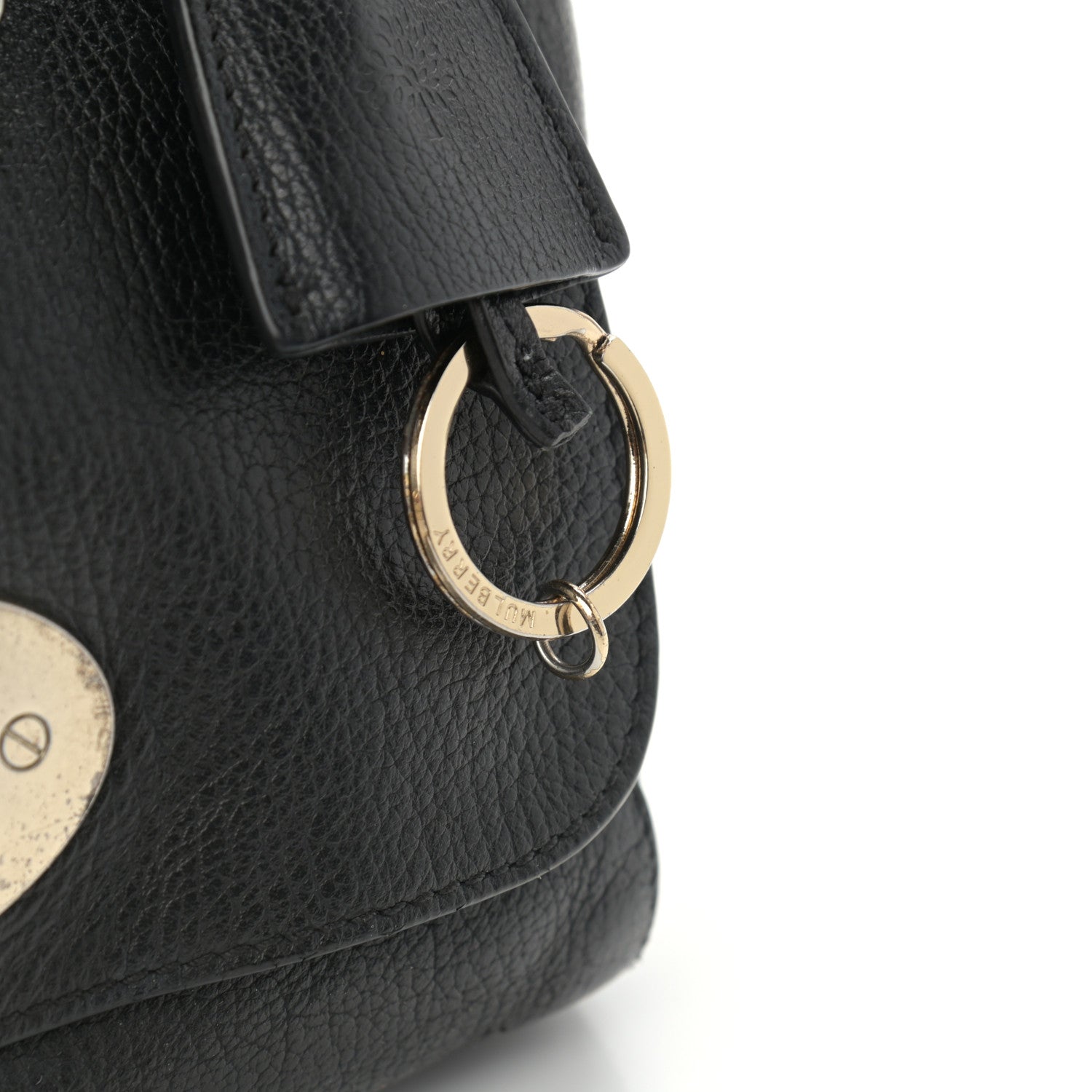 Mulberry Glossy Goatskin Small Lily Flap Black 16 of 18