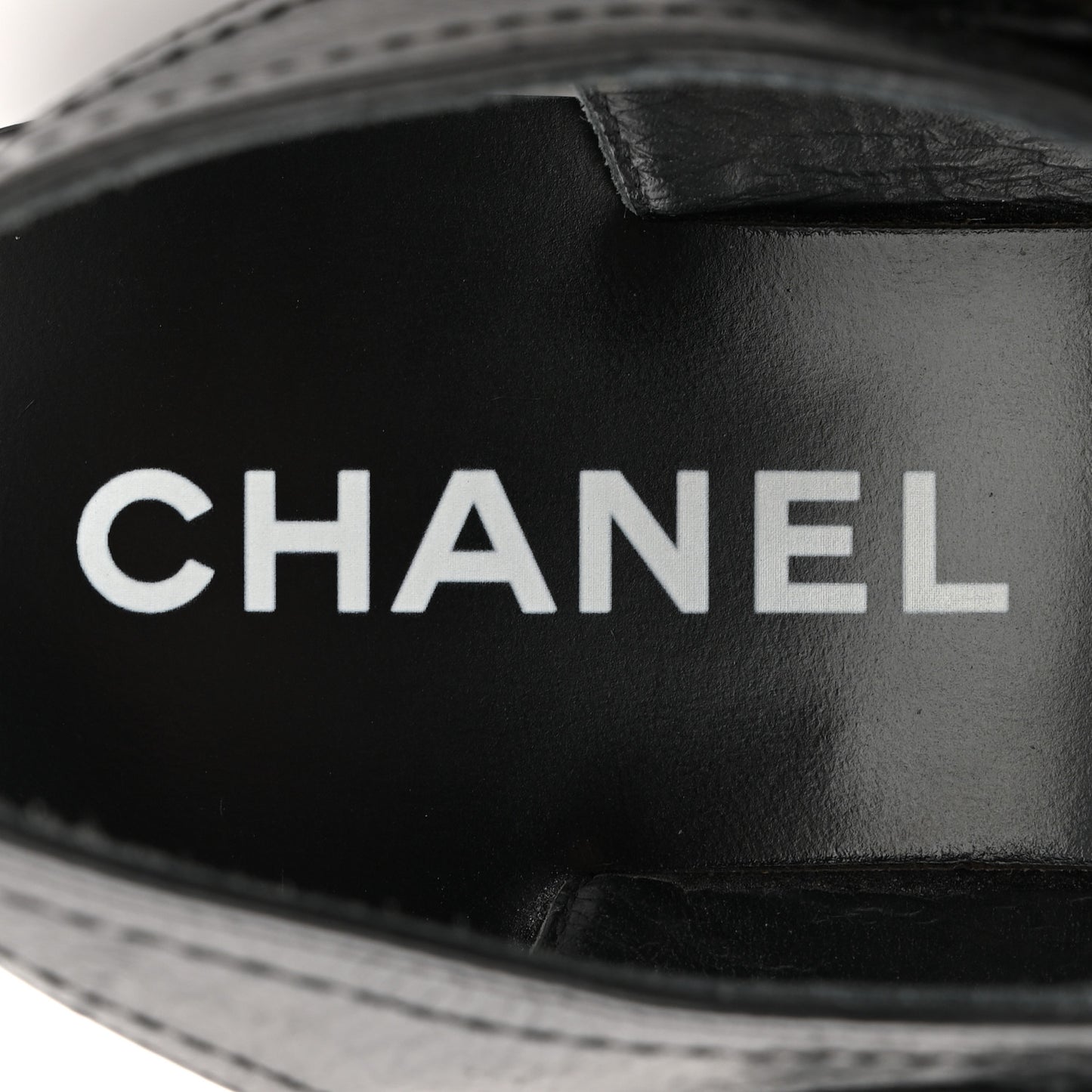 Calfskin Chain Sandals 37 Black