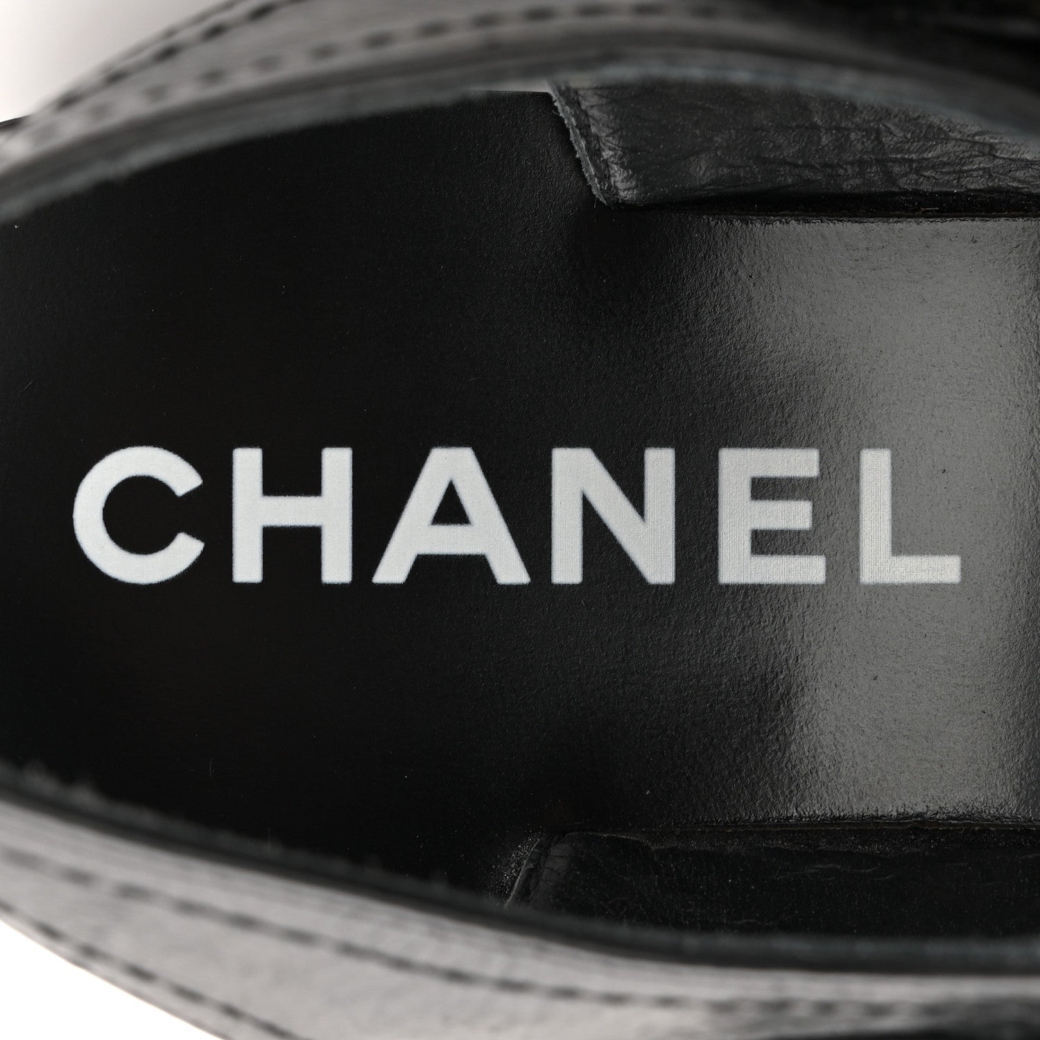 Chanel Calfskin Chain Sandals 37 Black 8 of 10