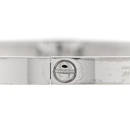 Cartier 18K White Gold 6 Diamond Small LOVE Bracelet 20 6 of 8