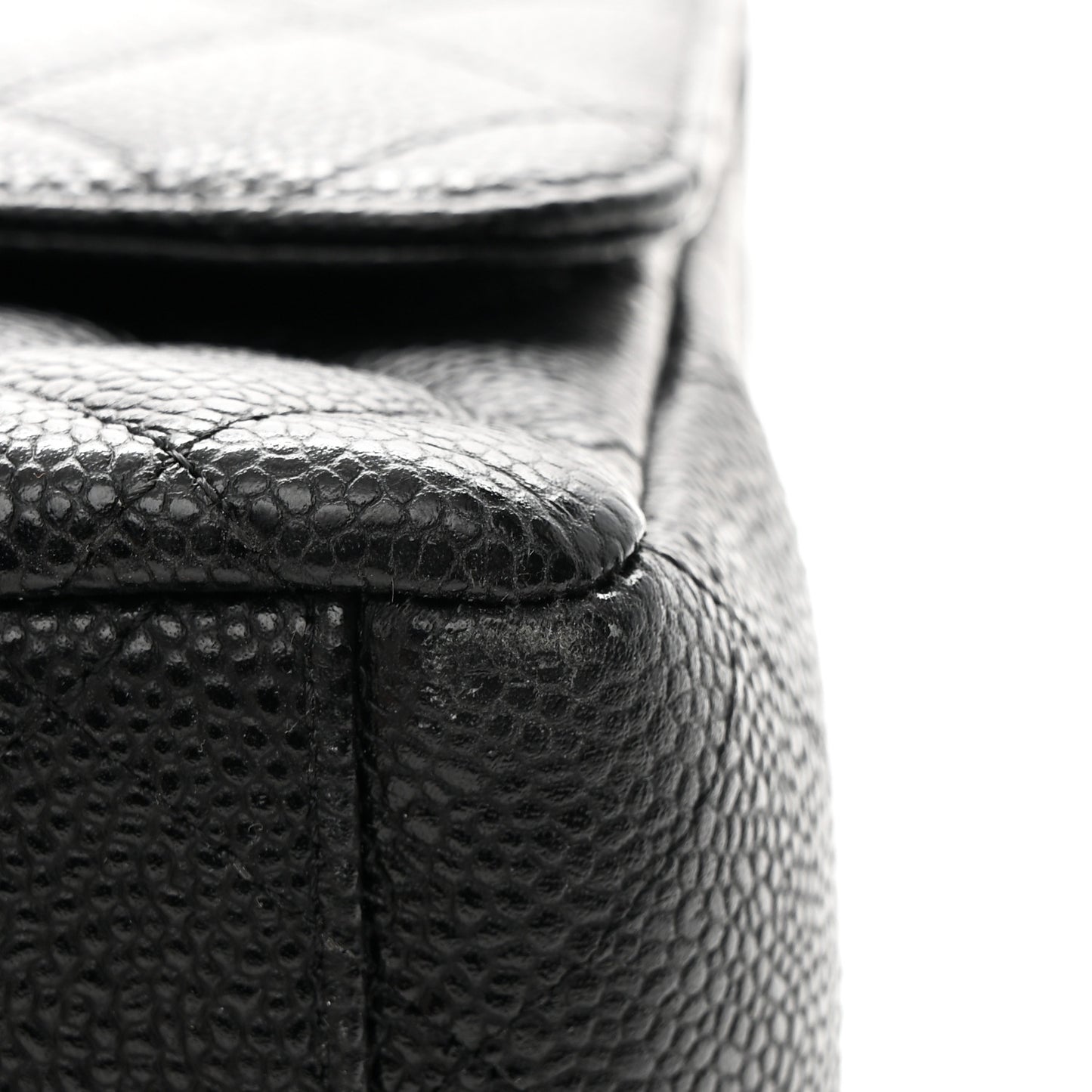 Caviar Quilted Maxi Double Flap Black