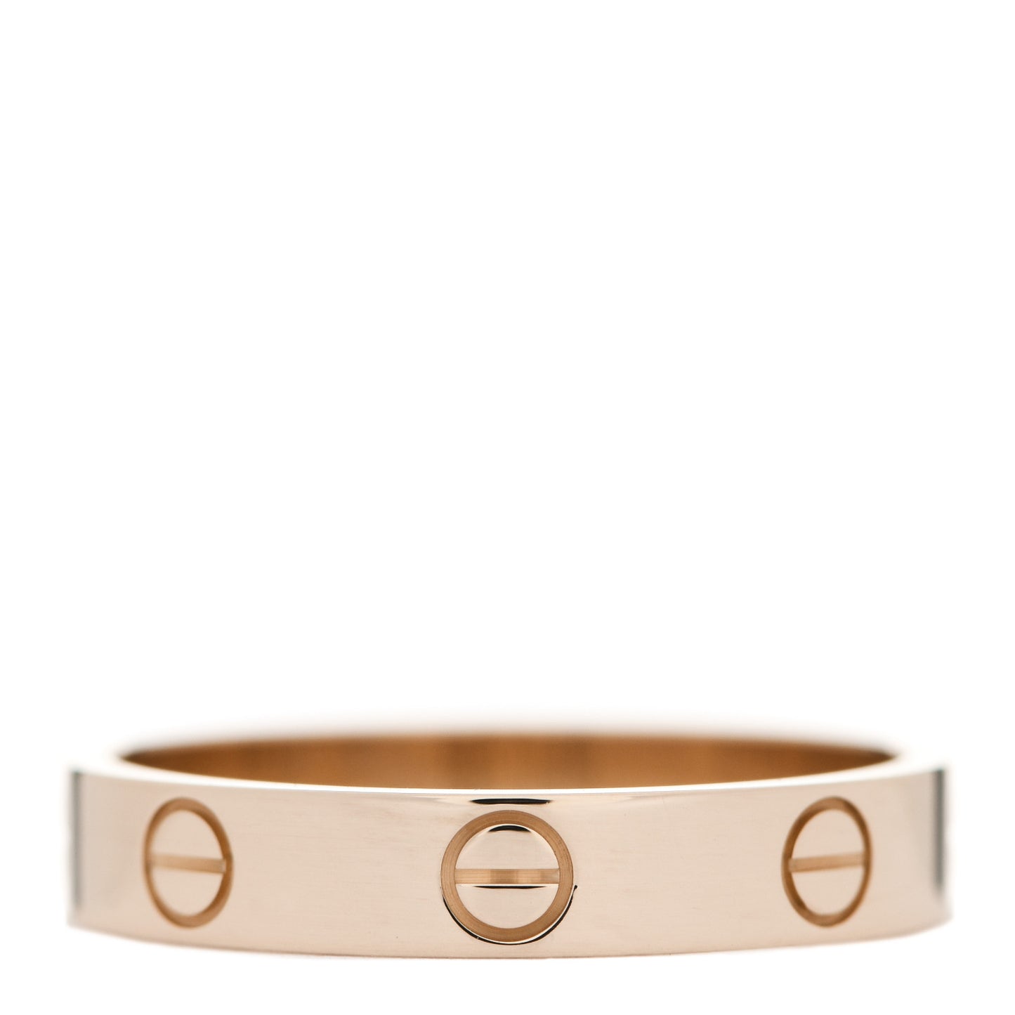 18K Pink Gold 3.5mm LOVE Wedding Band Ring 56 7.75