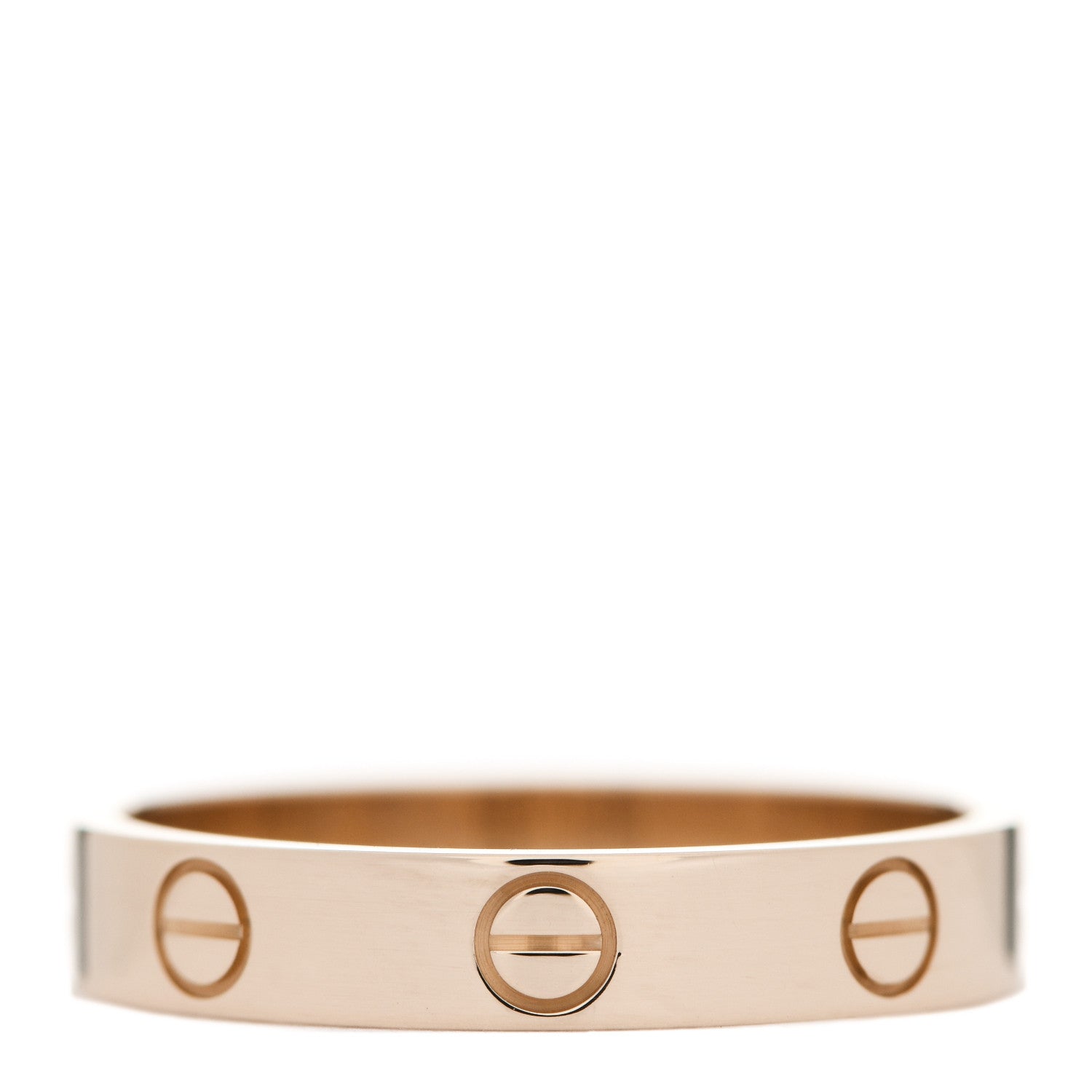 Cartier 18K Pink Gold 3.5mm LOVE Wedding Band Ring 56 7.75 3 of 4