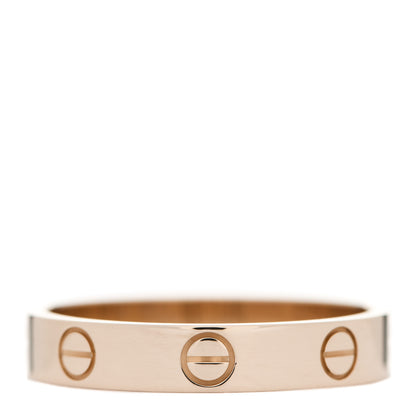 Cartier 18K Pink Gold 3.5mm LOVE Wedding Band Ring 56 7.75 3 of 4