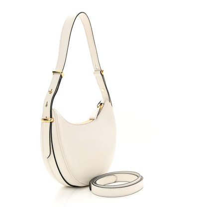 Prada Soft Calfskin Arque Shoulder Bag White 3 of 10