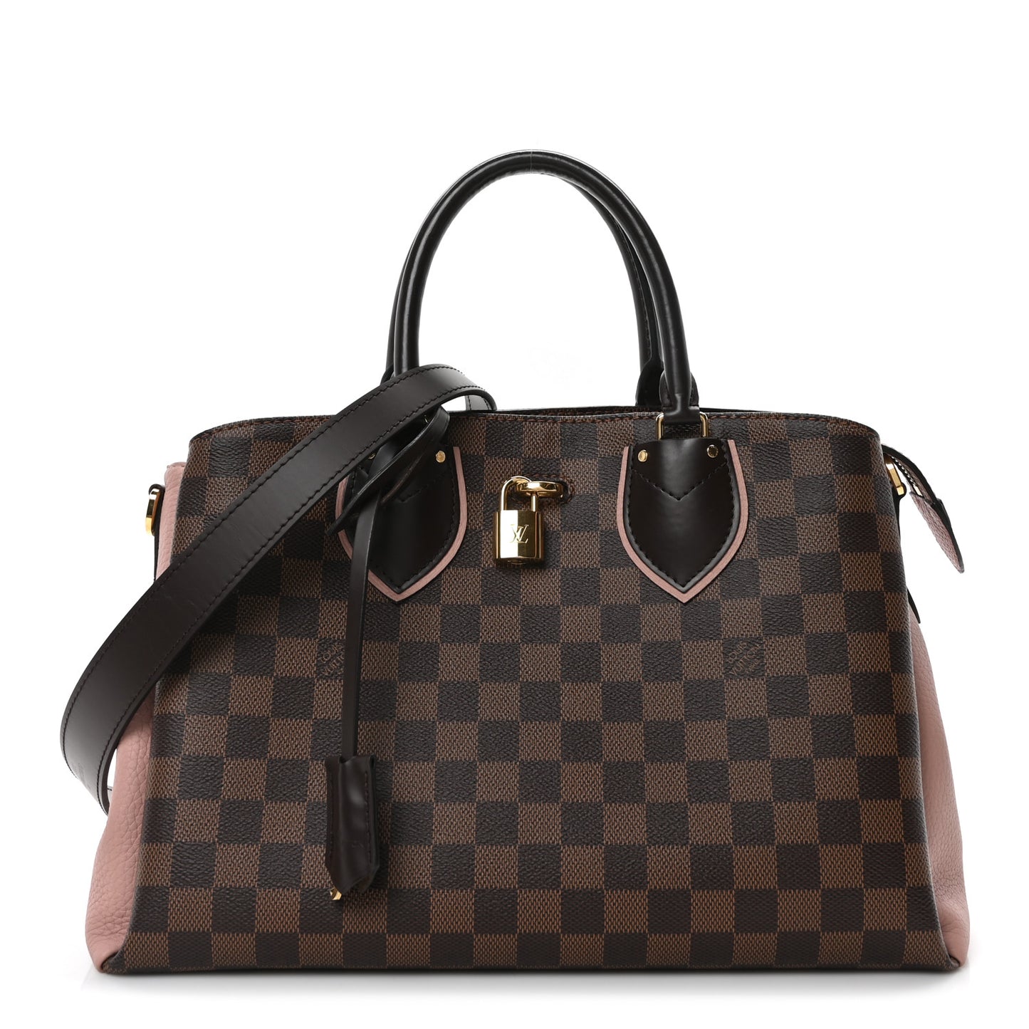 Cuir Taurillon Damier Ebene Normandy Magnolia