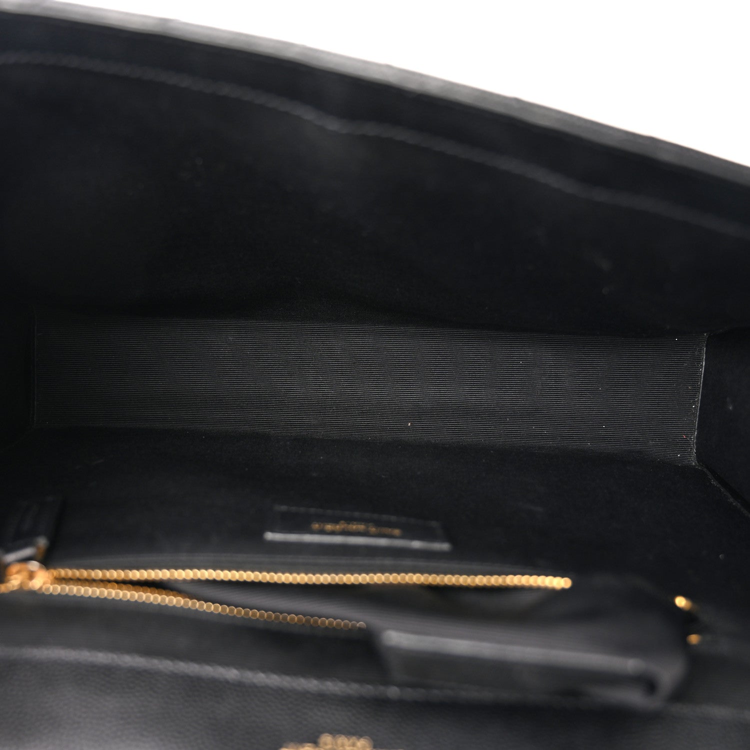 Saint Laurent Grain De Poudre Matelasse Chevron Large Monogram Satchel Black 5 of 14
