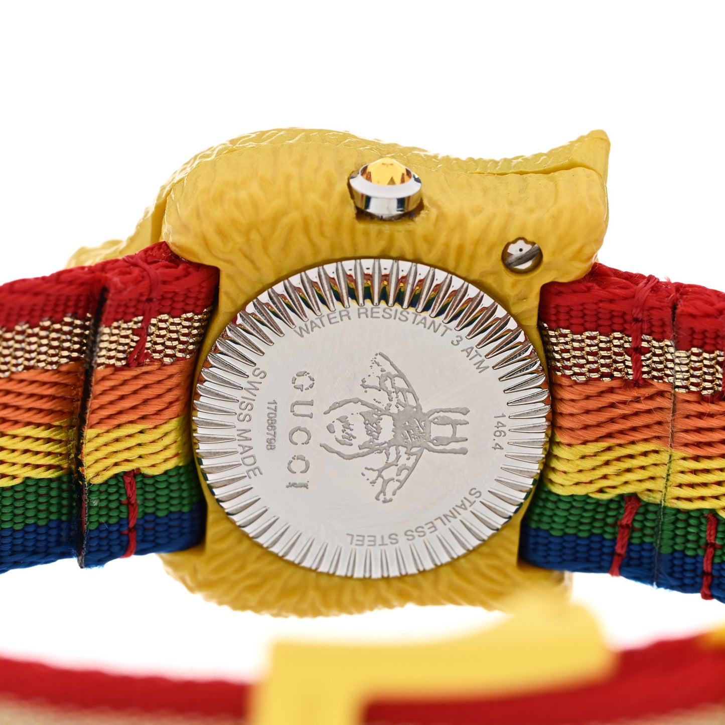 Stainless Steel Nylon 32mm Le Marche Des Merveilles Tiger Quartz Watch Yellow