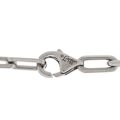 Cartier 18K White Gold SM Santos De Cartier Link Necklace 4 of 5