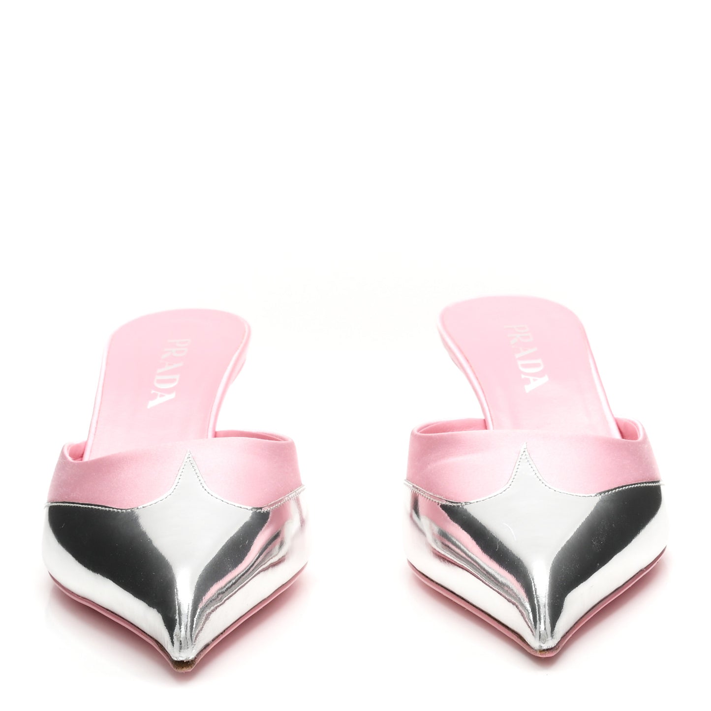 Satin Metallic Pumps 38 Pink